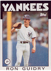 1986 Topps Baseball Cards      610     Ron Guidry